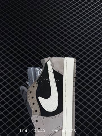 Jordan Air Jordan 1 Low OG SP Travis Scott Reverse Mocha Black Grey White Sail EU 40-47 5 Sneaker - Men s BS-80281