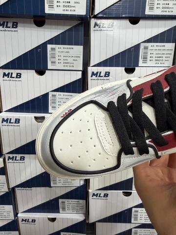 MLB Chunky Liner White Burgundy Black Pink Grey Skate Shoe Skate Sneakers (BS-86948)