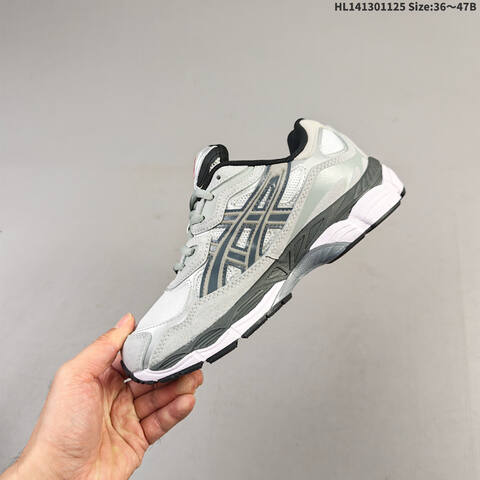 ASICS GEL-NYC Silver White Dark Grey Black EU 36-47 Running Shoe Running Sneakers Unisex BS-69235