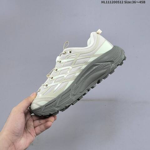 HOKA ONE ONE Mafate Three 2 Beige Light Grey Dark Grey EU 36-45 Trail Shoe Trail Running Sneakers - Unisex (BS-69340)