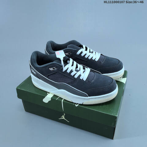 Jordan Flight Court HF3255-002 Black Grey White EU 36-46 Casual - Unisex (BS-67066)