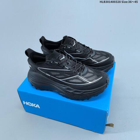 HOKA ONE ONE Stinson 7 Black White EU 36-45 Trail Shoe Trail Running Sneakers - Unisex (BS-69370)