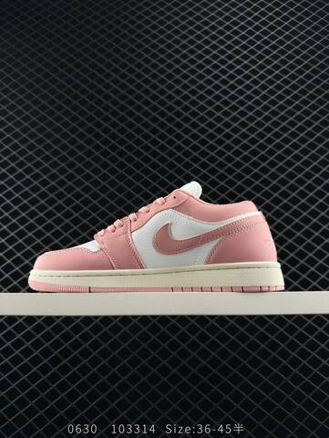 Jordan Air Jordan 1 Low White Pink Sail EU 36-45 Sneaker - Unisex (BS-81123)