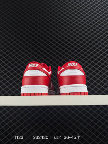 Nike SB Dunk Low Red White EU 36-45 5 Skate - Unisex (BS-74049)