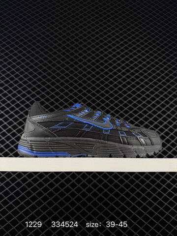 Nike P-6000 Black Blue And Silver Black EU 39-45 Running - Unisex (BS-73414)