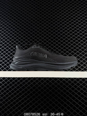 HOKA ONE ONE Clifton 9 Black White EU 36-45 Running Shoe Running Sneakers - Unisex (BS-86127)