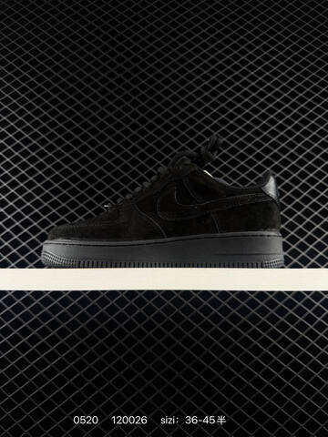 Nike Air Force 1 07 Low All Black EU 36-45 Skate - Unisex (BS-71351)