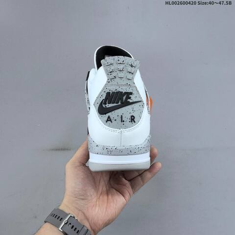 Jordan Air Jordan 4 Retro OG White Black Cement Grey EU 40-47 5 Basketball - Men's (BS-66121)