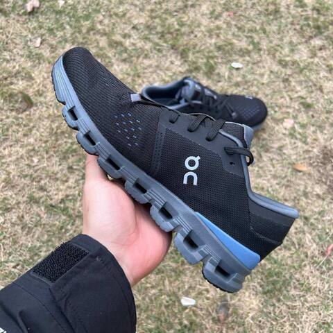 On Cloud X4 3ME30041446 Black Chambray Blue Gray US 8 EU 41 UK 7 5 JP 26 Running Shoe Running Sneakers Men s BS-86989