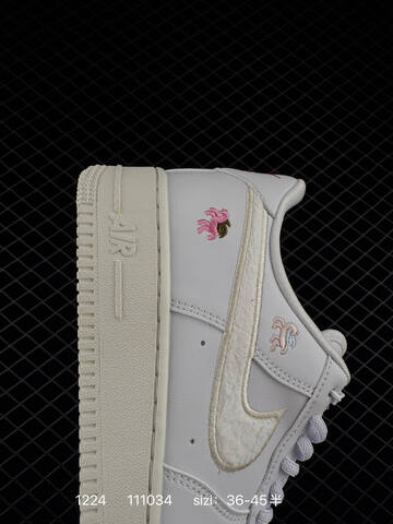 Nike Air Force 1 07 Low Join Forces IQ1143-100 White Cream With Multicolor Embroidery EU 36-45 5 Lifestyle - Unisex (BS-73536)
