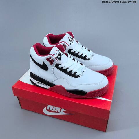 Jordan Air Flight 89 White Black Red EU 36-45 Basketball - Unisex (BS-67059)