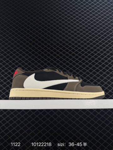 Jordan Air Jordan 1 Low Travis Scott Reverse Mocha White Brown Cream Black Red EU 36-45 Sneaker - Unisex BS-80212