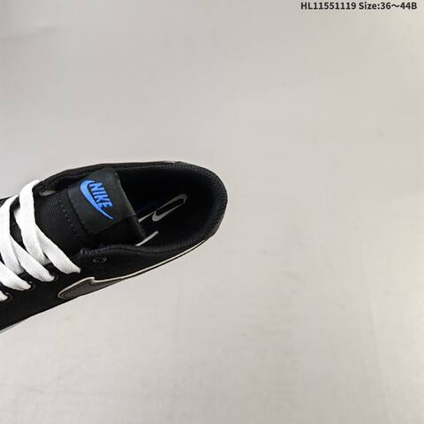 Nike Court Legacy Black White Blue EU 36-44 Skate Shoe - Unisex BS-63437