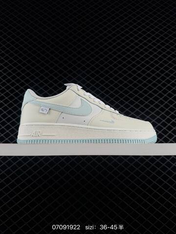 Nike Air Force 1 07 Off White Black Light Blue Burgundy EU 36-45 Casual - Unisex (BS-70334)