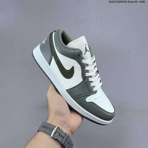 Jordan Air Jordan 1 Low Black White Gray EU 36-46 Basketball - Unisex (BS-66113)