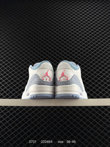 Jordan Air Jordan 3 Retro White Cobalt Bliss Pink EU 36-45 Basketball Shoe - Unisex BS-81034