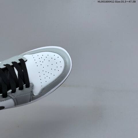 Jordan Air Jordan 1 Low Light Smoke Grey White Black 35 5-47 5 Casual - Unisex (BS-66230)