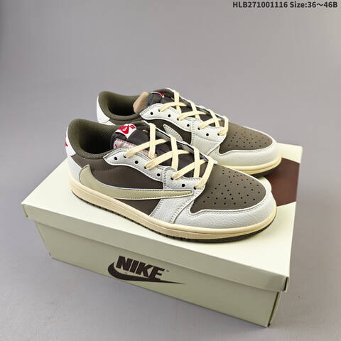 Nike Air Jordan 1 Low OG SP Olive Brown Cream EU 36-46 Casual - Unisex (BS-63624)