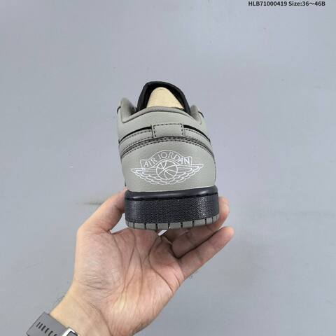 Jordan Air Jordan 1 Low Black Grey EU 36-46 Basketball - Unisex (BS-66126)