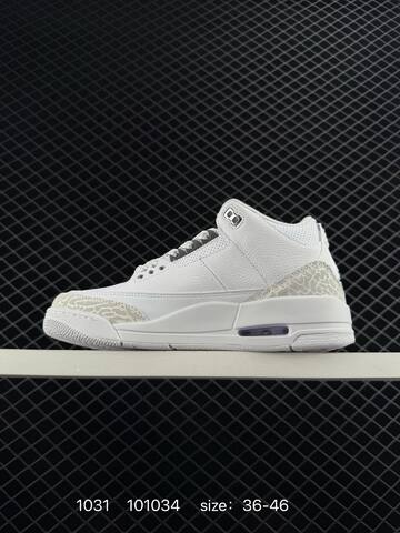Air Jordan 3 Retro Silver Anniversary AIR JORDAN 3 Aj3 Lifestyle (BS-80390)