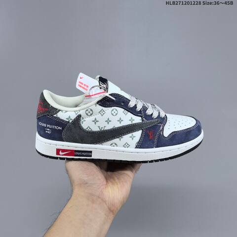 Jordan Air Jordan 1 Low Light Grey Black EU 36-45 Lifestyle - Unisex (BS-67215)