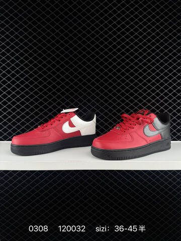 Nike Air Force 1 07 Red White Black Silver EU 36-45 Lifestyle - Unisex (BS-72743)