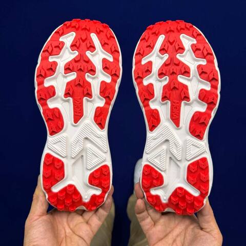 HOKA Challenger 8 Blue Black White Red Trail Shoe Trail Running Sneakers (BS-86849)