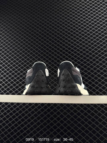 New Balance 327 Black White Cream EU 36-45 Sneaker - Unisex (BS-82798)