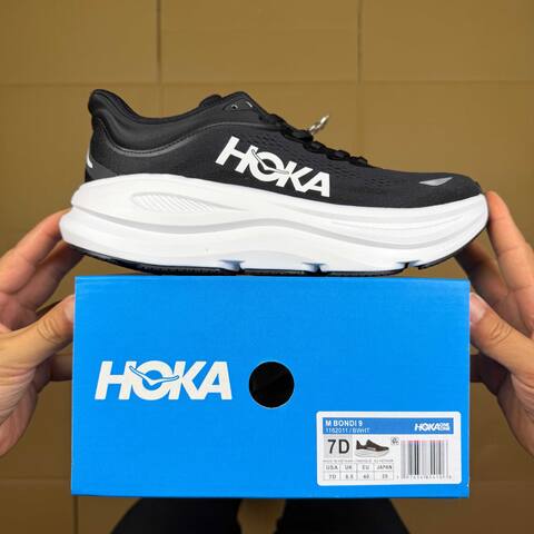 HOKA Bondi 9 Black White Running Shoe Running Sneakers (BS-86902)