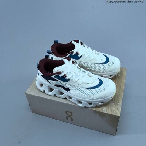 On Cloudswift K-Tech 2 White Navy Maroon Cream EU 36-45 Running Shoe Running Sneakers - Unisex (BS-69604)