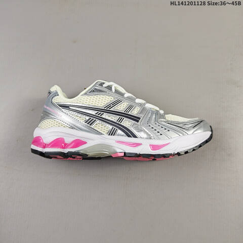 ASICS Gel-Kayano 14 Cream Silver Black Pink White EU 36-45 Running Shoe Running Sneakers - Unisex BS-69214