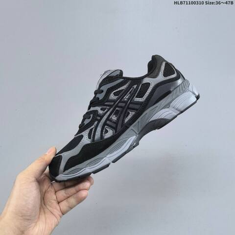 ASICS GEL-NYC Black Grey Navy White EU 36-47 Running Shoe Running Sneakers - Unisex (BS-69005)