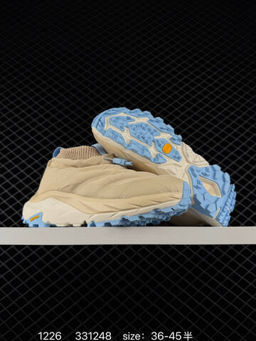 HOKA ONE Kaha 2 FROST MOC GTX Beige Light Blue EU 36-45 Trail Shoe Trail Running Sneakers - Unisex (BS-86341)