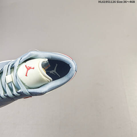 Jordan Air Jordan 1 Low Light Blue White Red 36 46 Casual - Unisex BS-63060