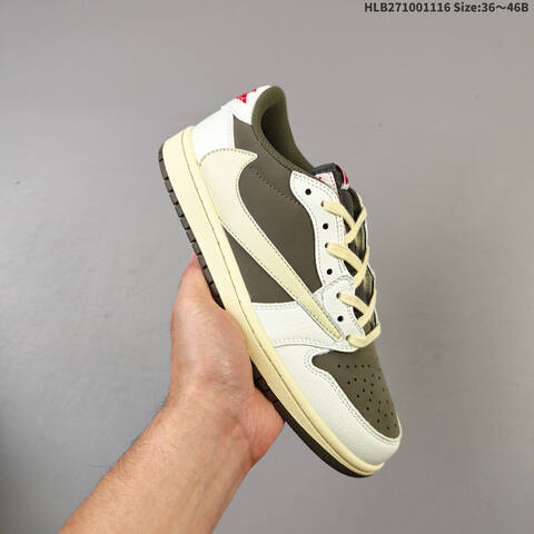 Nike Air Jordan 1 Low OG SP Olive Brown Cream EU 36-46 Casual - Unisex (BS-63624)