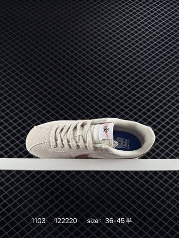Nike Classic Cortez Beige Taupe With Brown Swoosh And White Sole EU 36-45 Lifestyle - Unisex (BS-74404)