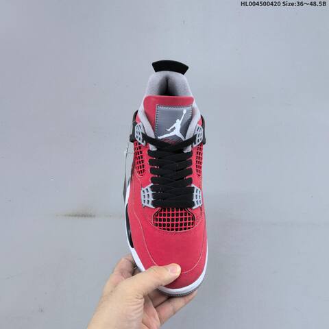 Jordan Air Jordan 4 Retro Toro Bravo Red Black White Grey EU 36-48 5 Basketball - Unisex (BS-66119)