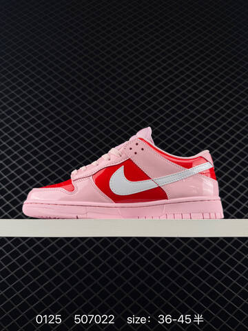 Nike Dunk Low Pink Red White 36-45 5 Lifestyle - Unisex (BS-72967)