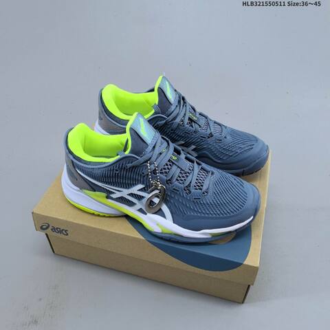 ASICS Court FF 3 Slate Blue White Neon Yellow EU 36-45 Tennis Shoe Casual Sneakers - Unisex (BS-68844)
