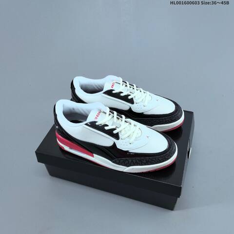 Jordan Air Jordan Ultra Low White Black Red 36 45B Basketball - Women's (BS-65822)
