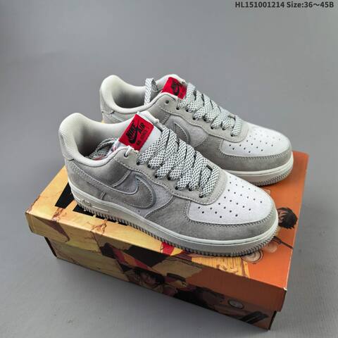 Nike Air Force 1 Low 07 AKIRA Olive Green Light Grey Black White EU 36-45 Sneaker - Unisex BS-62688