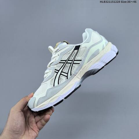ASICS GEL-NYC Cream Grey Black Blue EU 36-46 Running Shoe Running Sneakers - Unisex (BS-69120)