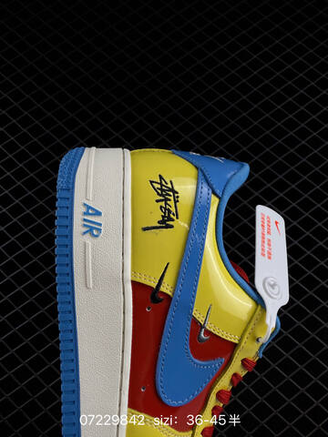 Nike Air Force 1 07 LV8 Yellow Red Blue White EU 36-45 Lifestyle - Unisex (BS-70131)