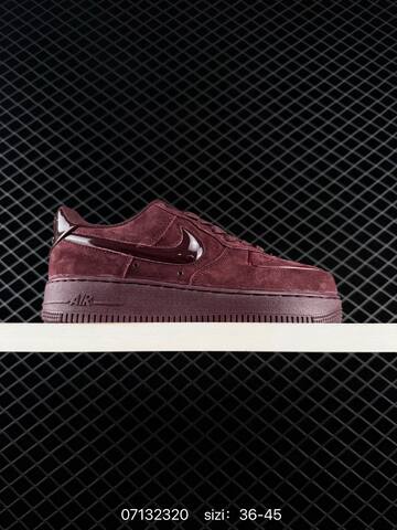 Nike Air Force 1 07 Low Burgundy Light Gray White Black EU 36-45 Lifestyle - Unisex (BS-70264)