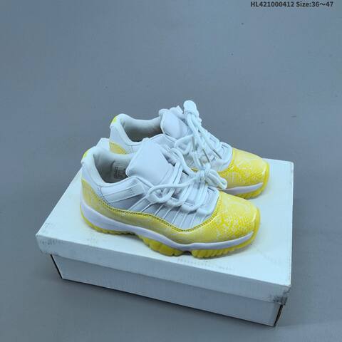 Jordan Air Jordan 11 Retro Low Black Volt Green White And White Yellow EU 36-47 Basketball - Unisex (BS-66217)