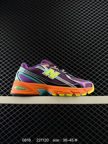 New Balance 740 Purple Orange Teal Yellow White Gold Blue EU 36-45 Running Shoe - Unisex (BS-82942)