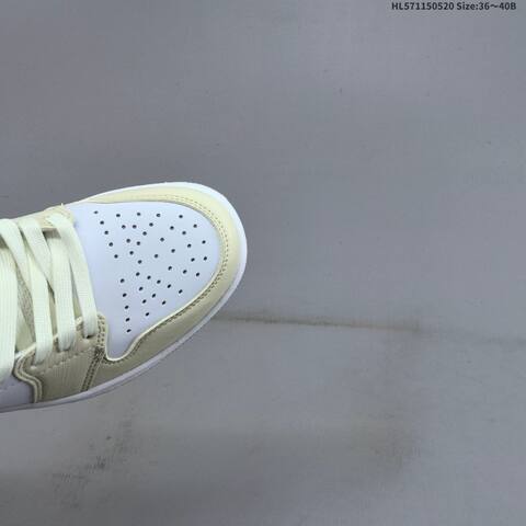 Jordan Air Jordan 1 Low White Pastel Pink Cream Light Blue 36-40 Basketball - Unisex (BS-65910)