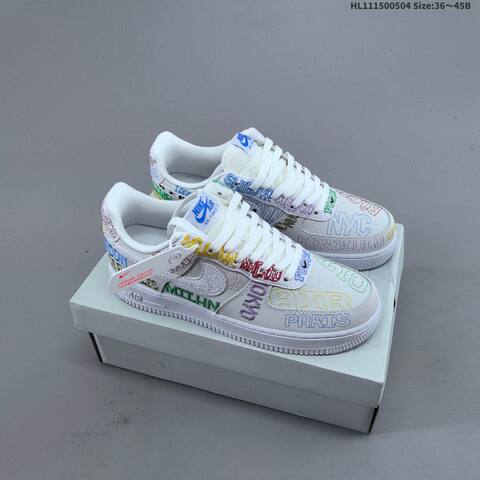 Nike Air Force 1 07 LV8 II1549 100 White Multicolor EU 36-45 Sneaker - Unisex (BS-60523)