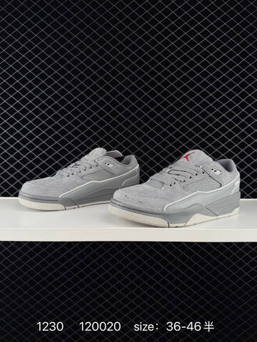 Jordan Flight Court Cool Grey Light Grey Red EU 36-46 Sneaker - Unisex BS-79945