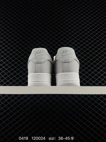 Nike Air Force 1 07 Low Light Smoke Grey White Mesh EU 36-45 With Half Sizes Lifestyle - Unisex (BS-72002)